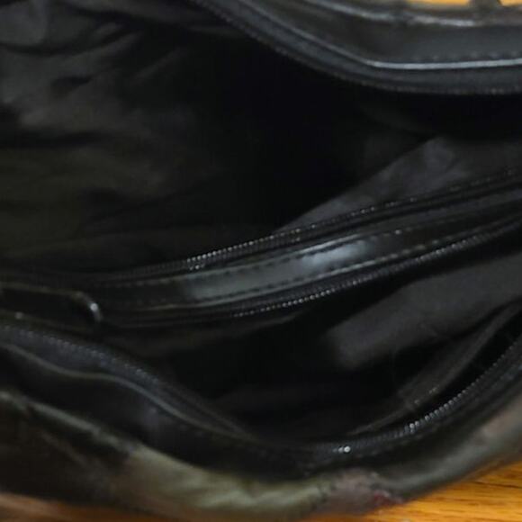 Multi Color Black Faux Leather Patchwork Retro Shoulder Bag Purse - Picture 7 of 7